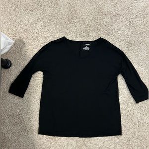 William Sonoma 3/4 sleeve sweater in black